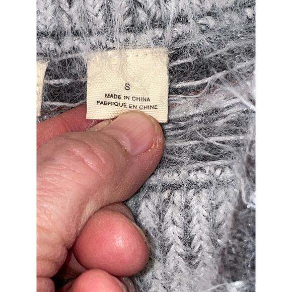 Anthropologie Sleeping on Snow Wool Blend Sweater - Size S - Off Shoulder, SOFT! - Picture 6 of 12